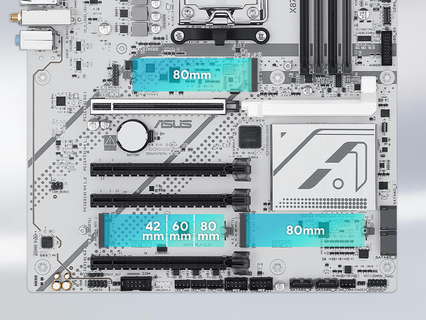 ASUS X870 AYW GAMING WIFI W motherboard