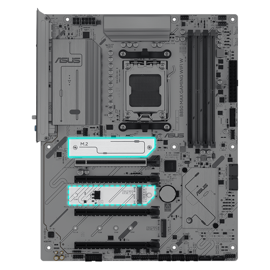 ASUS B850 MAX GAMING WIFI W AMD AM5 ATX Motherboard