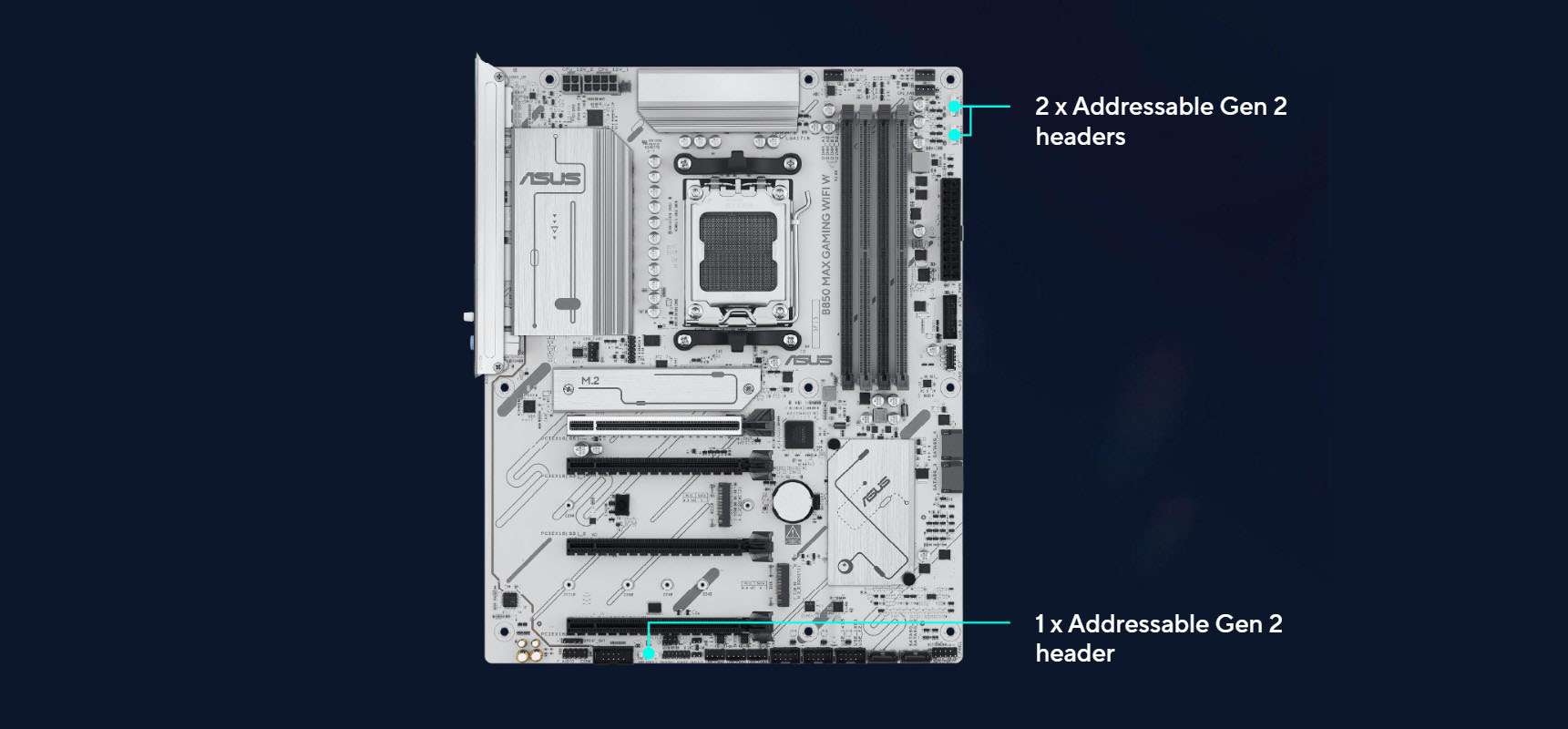 ASUS B850 MAX GAMING WIFI W AMD AM5 ATX Motherboard