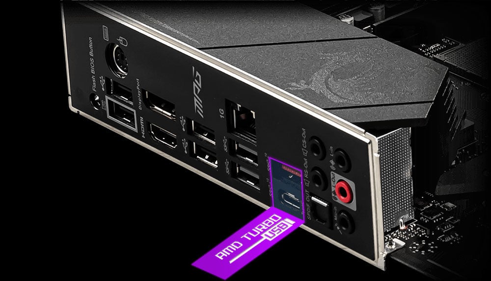 MSI MPG B550 Gaming Plus Desktop Motherboard - Black for sale online
