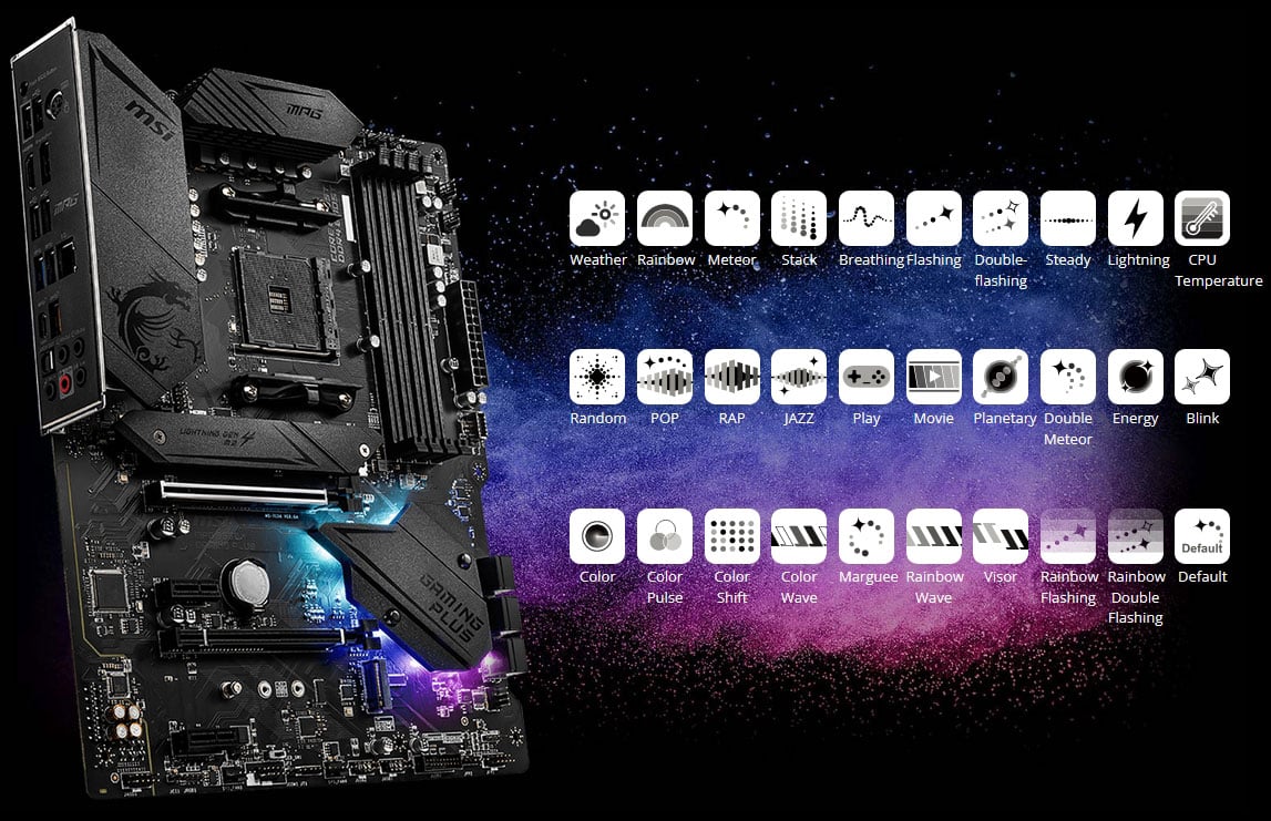  MSI MPG AMD B550 Gaming Plus Socket AM4 ATX DDR4-SDRAM  Motherboard : Electronics