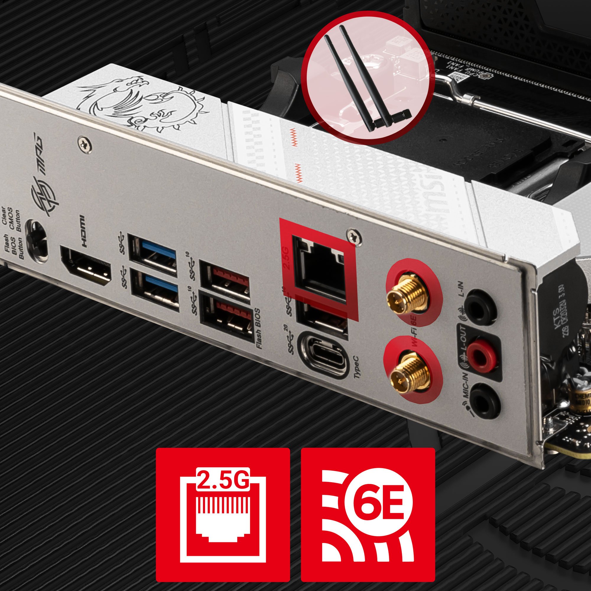  MSI Placa base para juegos MPG B650I Edge WiFi (AMD AM5, Mini- ITX, DDR5, PCIe 4.0, M.2, SATA 6Gb/s, USB 3.2 Gen 2, HDMI, Wi-Fi 6E,  procesadores de escritorio AMD Ryzen 7000) 