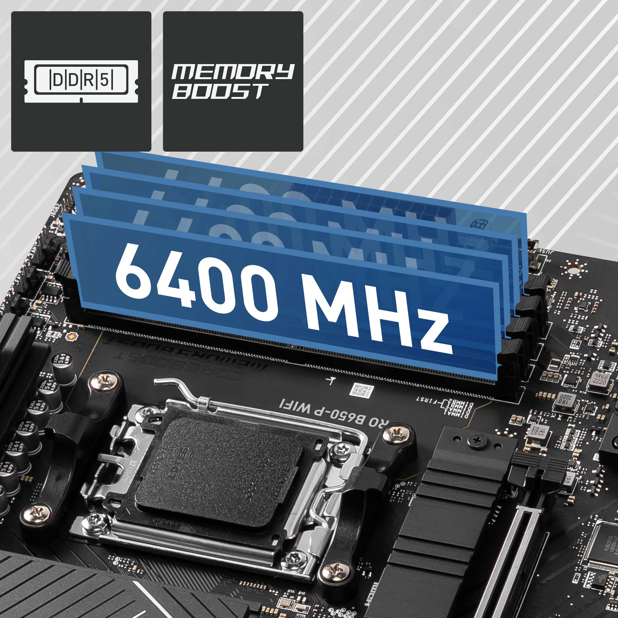 MSI 7D78-001R Pro B650-P WiFi Carte Mère, ATX pour Processeurs AMD