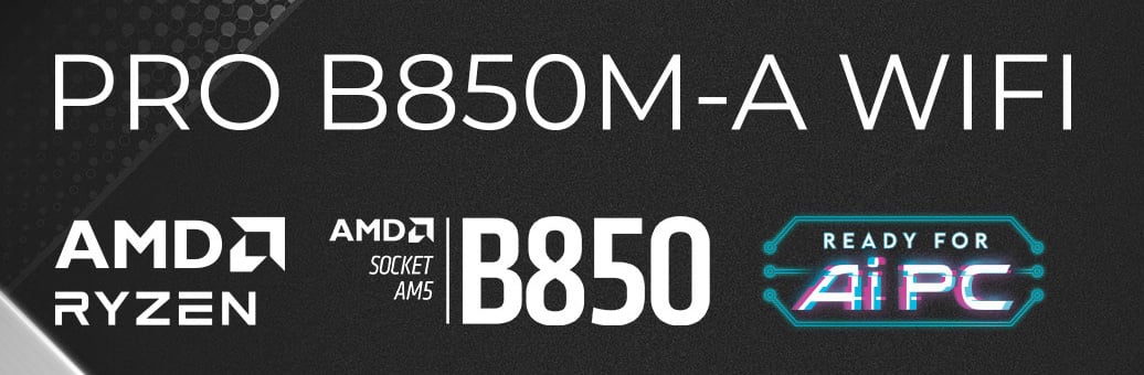 MSI PRO B850M-A WIFI Motherboard