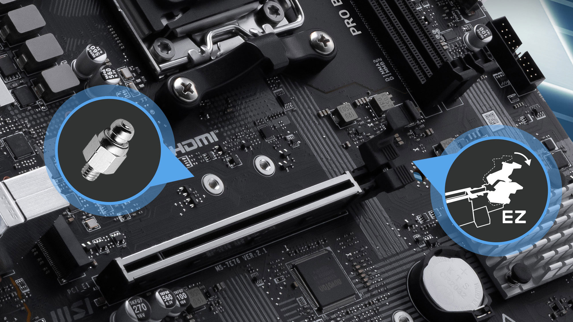 MSI PRO B840M-B Motherboard