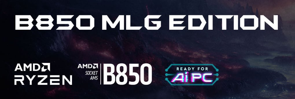 MSI B850 MLG EDITION AM5 AMD B850 Motherboard