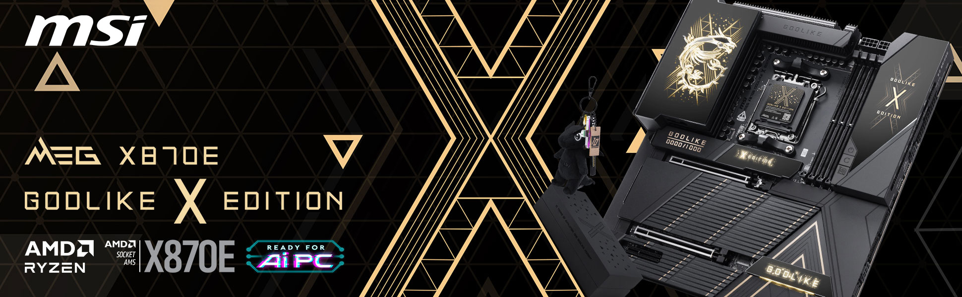 MSI MEG X870E GODLIKE X EDITION AM5 AMD X870E Motherboard