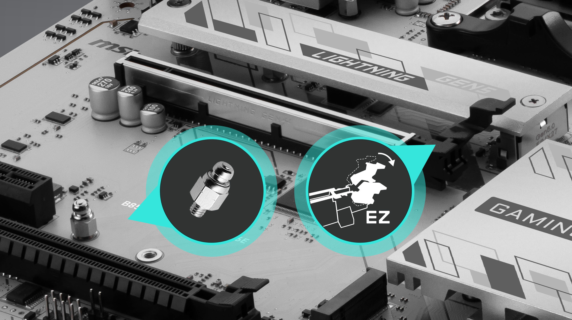 MSI B850 GAMING PLUS WIFI6E AM5 AMD B850 Motherboard