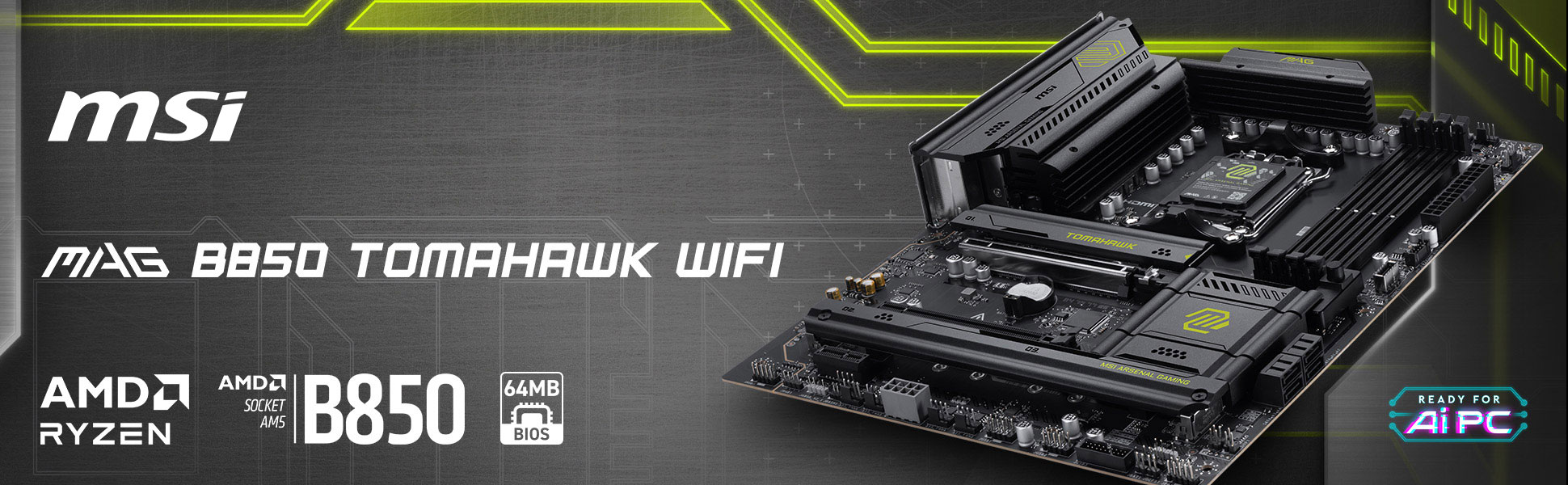 MSI MAG B850 TOMAHAWK WIFI Motherboard
