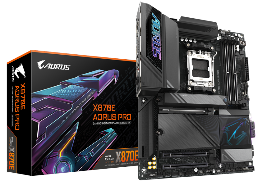 GIGABYTE X870E AORUS PRO AM5 LGA 1718 MOTHERBOARD