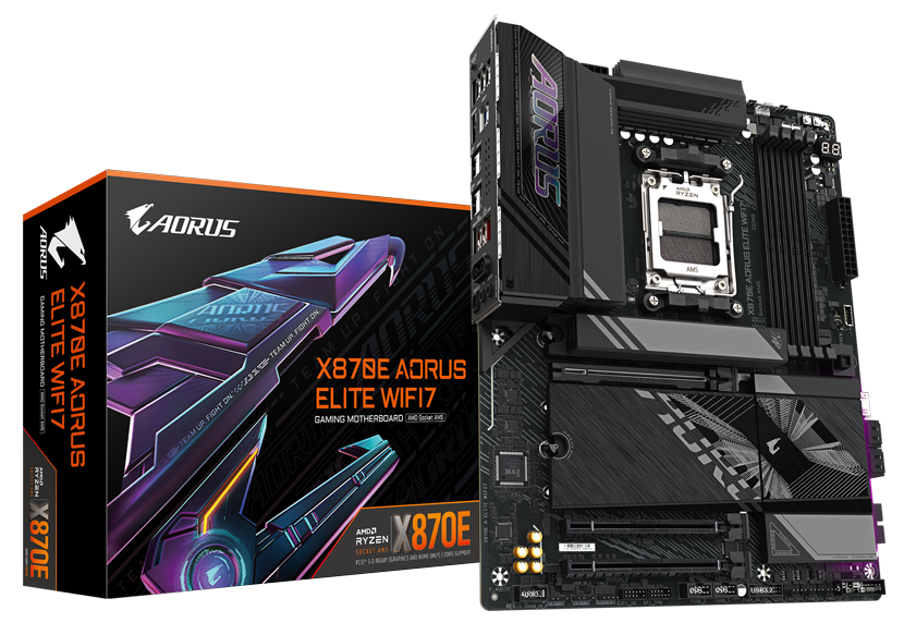 GIGABYTE X870E AORUS ELITE WIFI7 AM5 LGA 1718 MOTHERBOARD