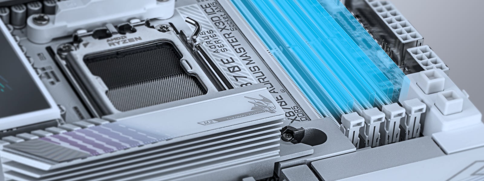GIGABYTE X870E AORUS MASTER X3D ICE AM5 AMD X870E ATX Motherboard
