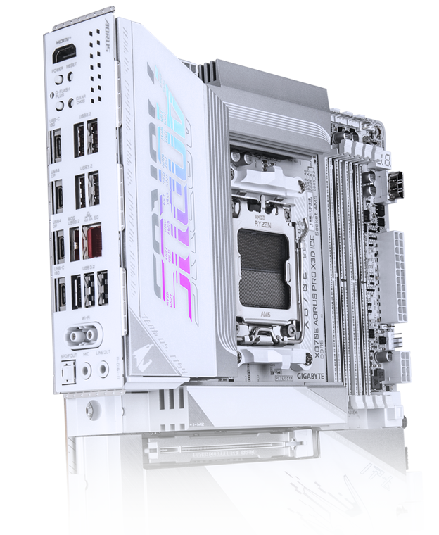 GIGABYTE X870E AORUS PRO X3D ICE AM5 AMD X870E ATX Motherboard