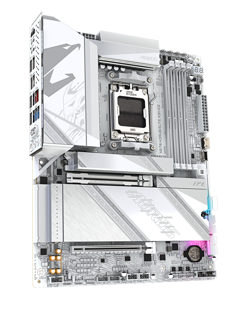 GIGABYTE X870 AORUS ELITE X3D ICE AMD AM5 ATX Motherboard
