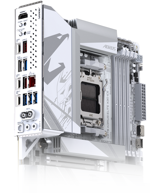 GIGABYTE X870 AORUS ELITE X3D ICE AMD AM5 ATX Motherboard