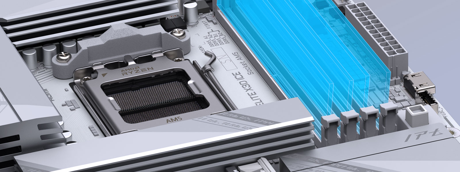 GIGABYTE X870 AORUS ELITE X3D ICE AMD AM5 ATX Motherboard