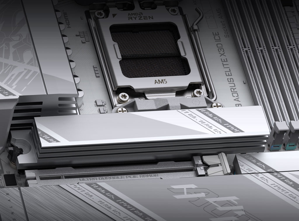 GIGABYTE X870 AORUS ELITE X3D ICE AMD AM5 ATX Motherboard