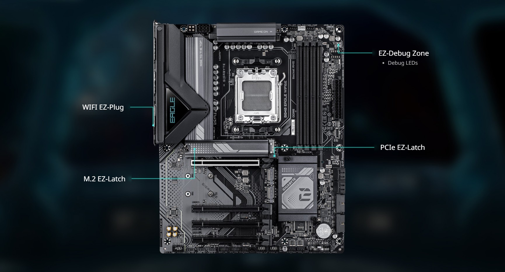 GIGABYTE B840 EAGLE WIFI6E Motherboard
