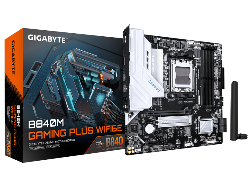 GIGABYTE B840M GAMING PLUS WIFI6E Motherboard