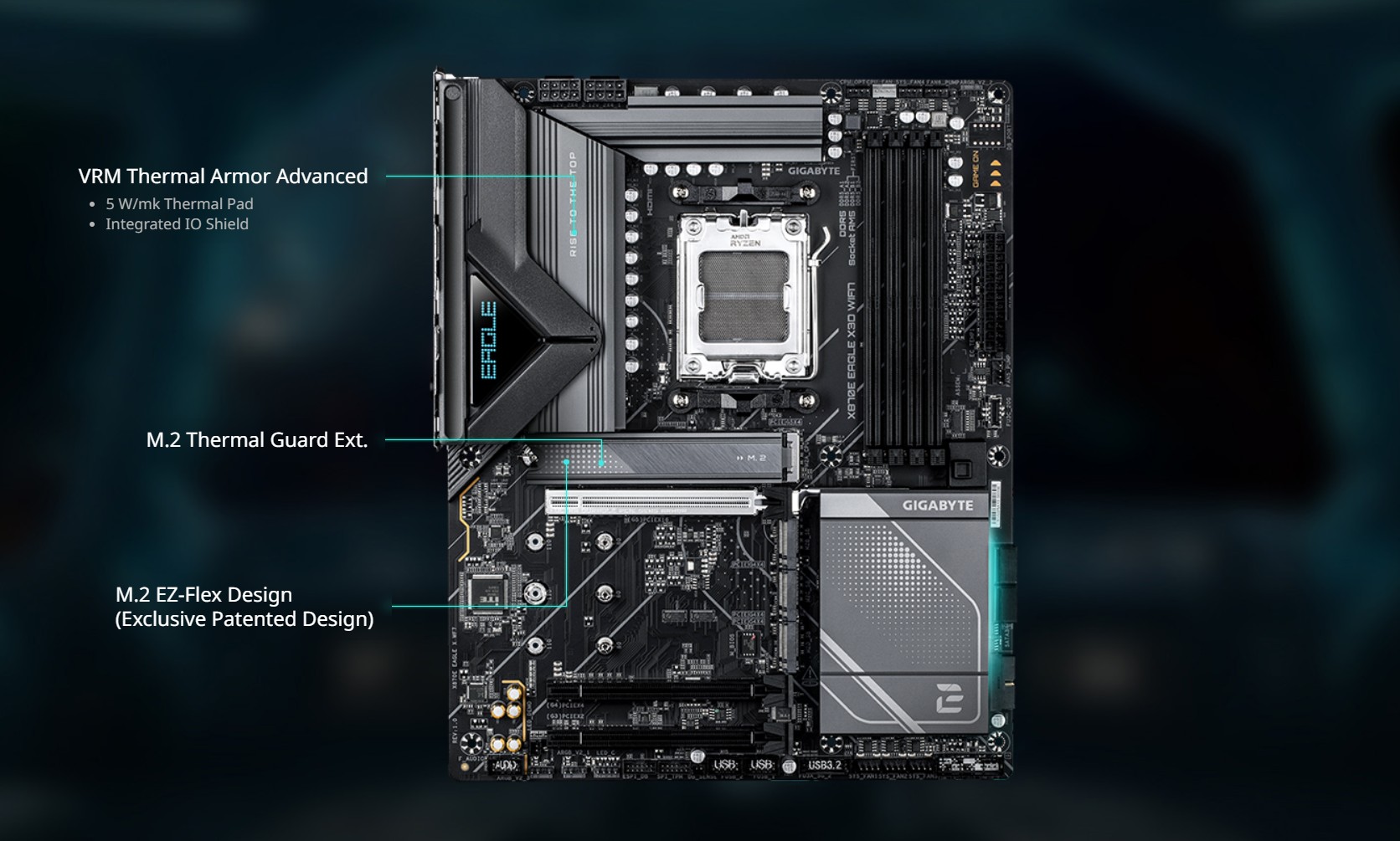 GIGABYTE X870E EAGLE X3D WIFI7 Motherboard