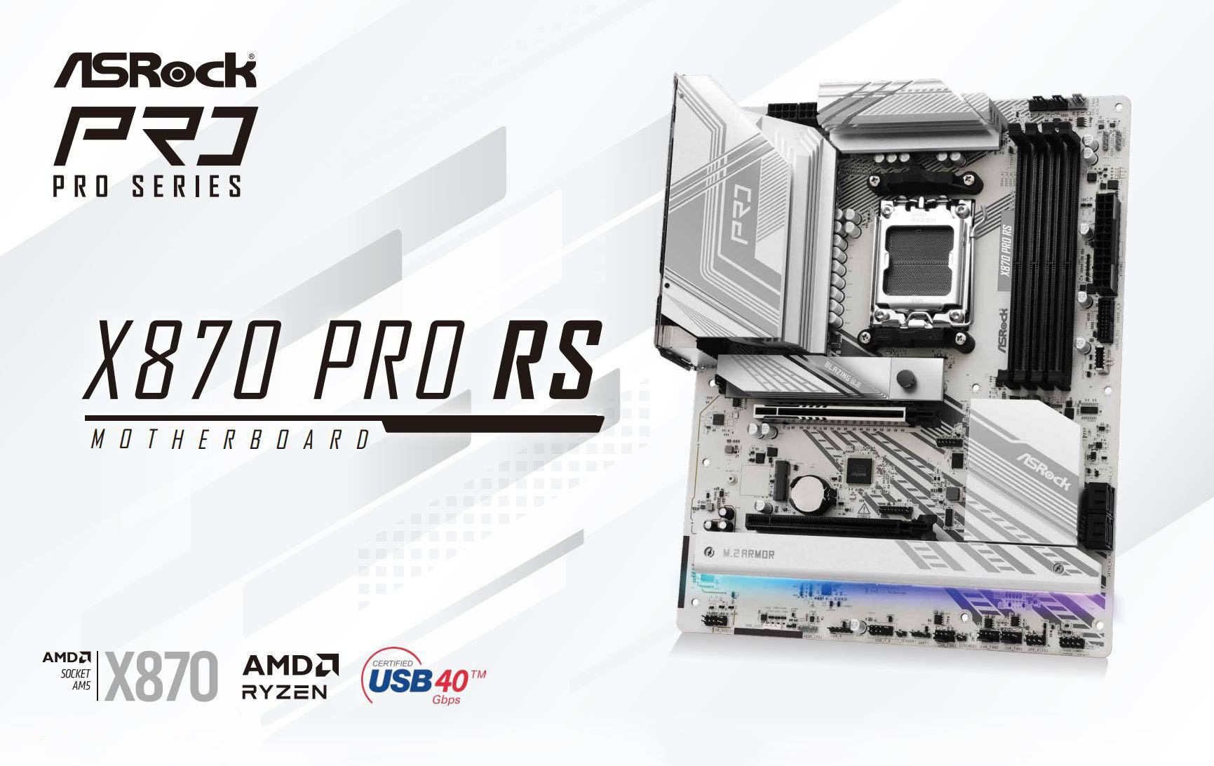 ASRock X870 PRO RS AM5 AMD ATX Motherboard