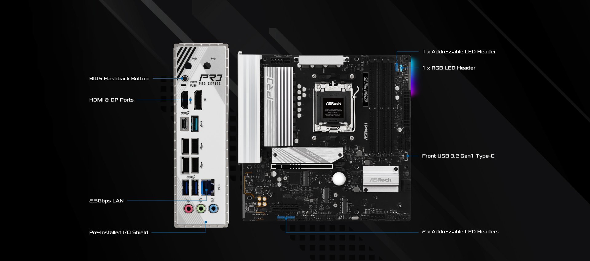 ASRock B850M Pro RS Motherboard