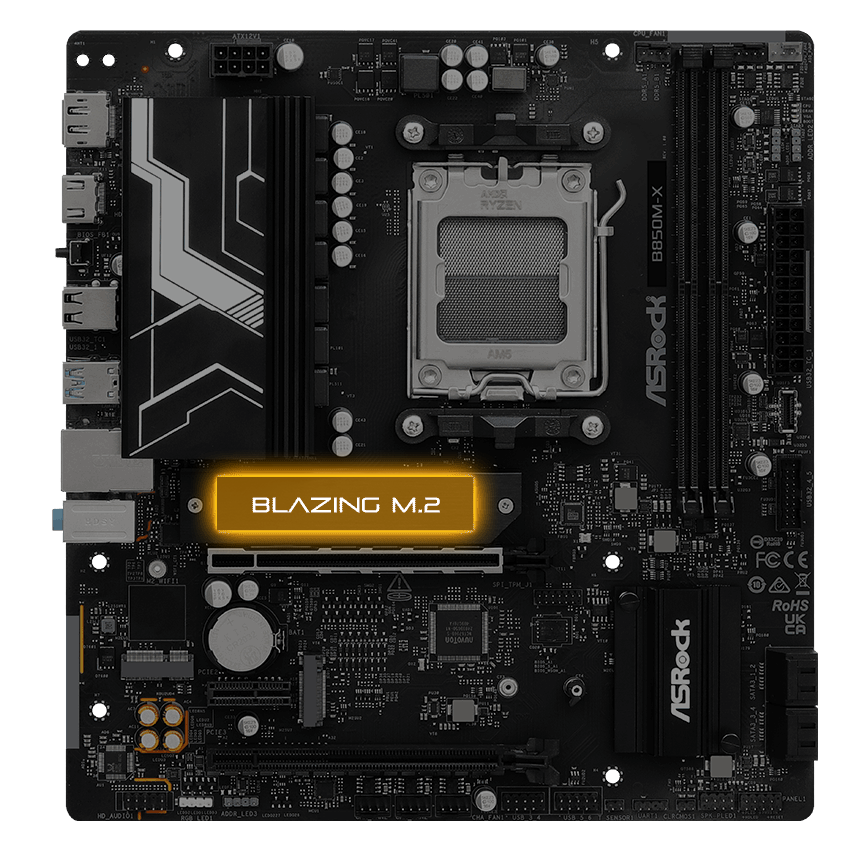 ASRock B850M-X Motherboard