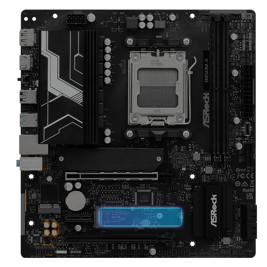 ASRock B850M-X Motherboard