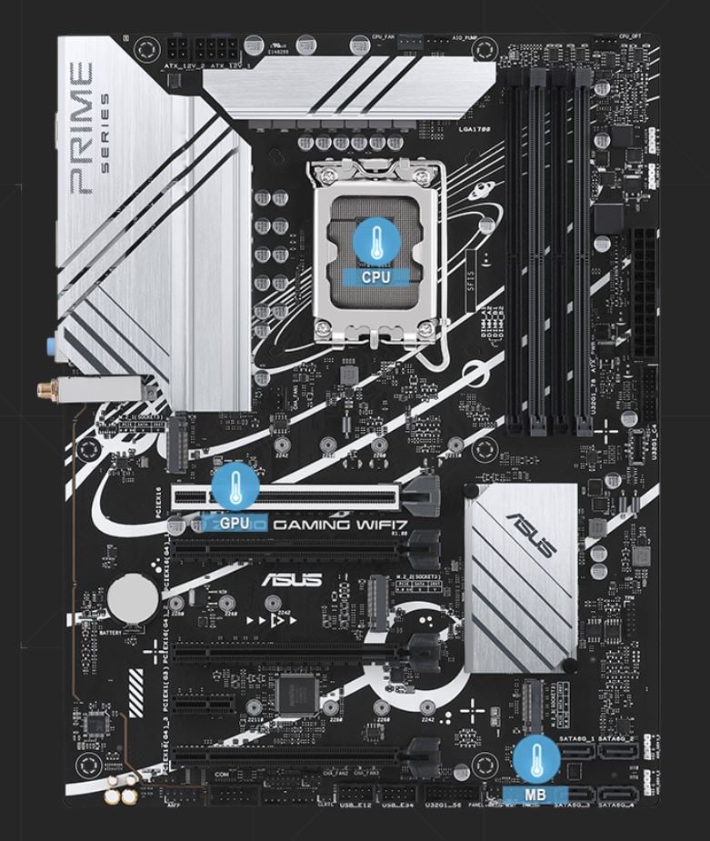 ASUS PRIME Z790-V WIFI7 motherboard