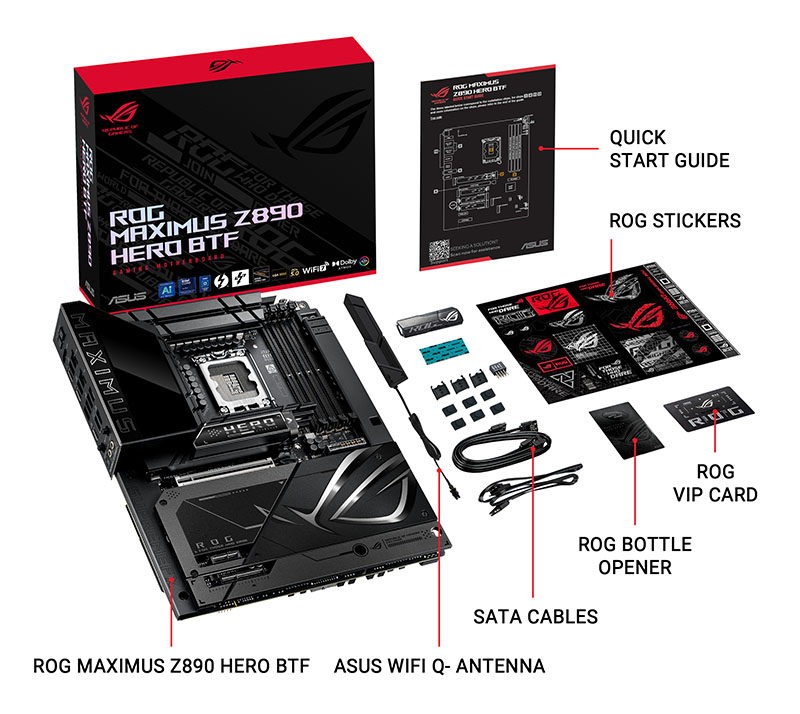ASUS ROG MAXIMUS Z890 HERO BTF motherboard