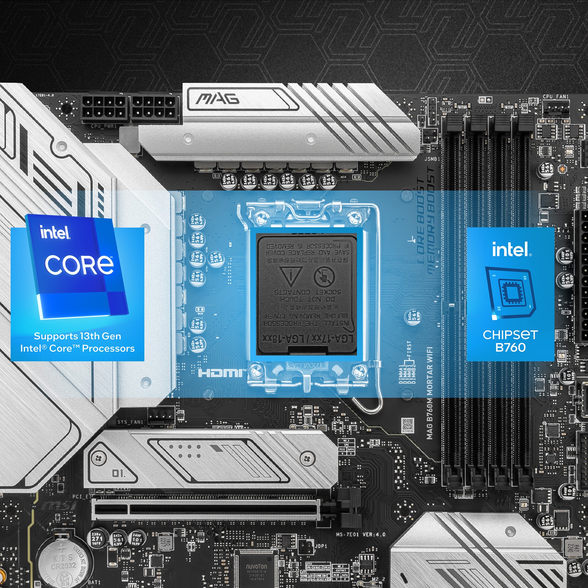 MSI B760M GAMING PLUS WIFI carte mère Intel B760 LGA 1700 micro ATX