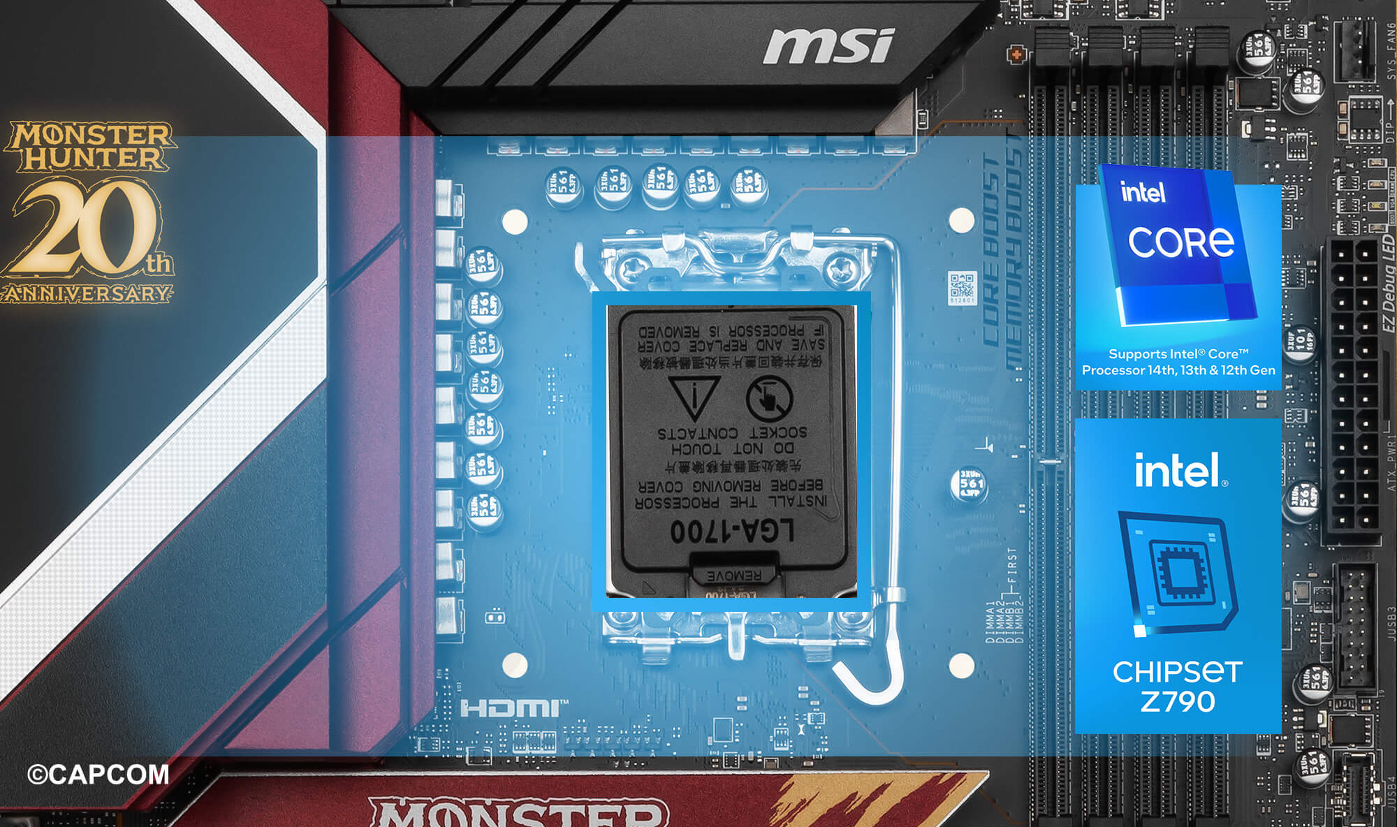 MSI MPG Z790 EDGE MONSTER HUNTER EDITION ATX Motherboard