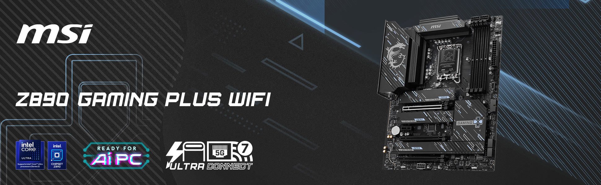 MSI Z890 GAMING PLUS WIFI Motherboard