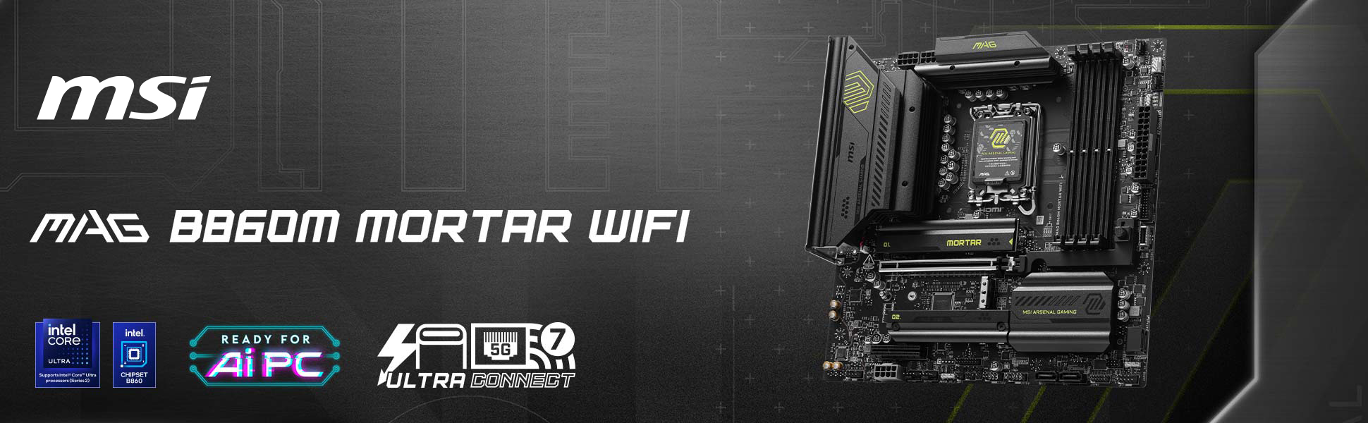 MSI MAG B860M MORTAR WIFI Motherboard