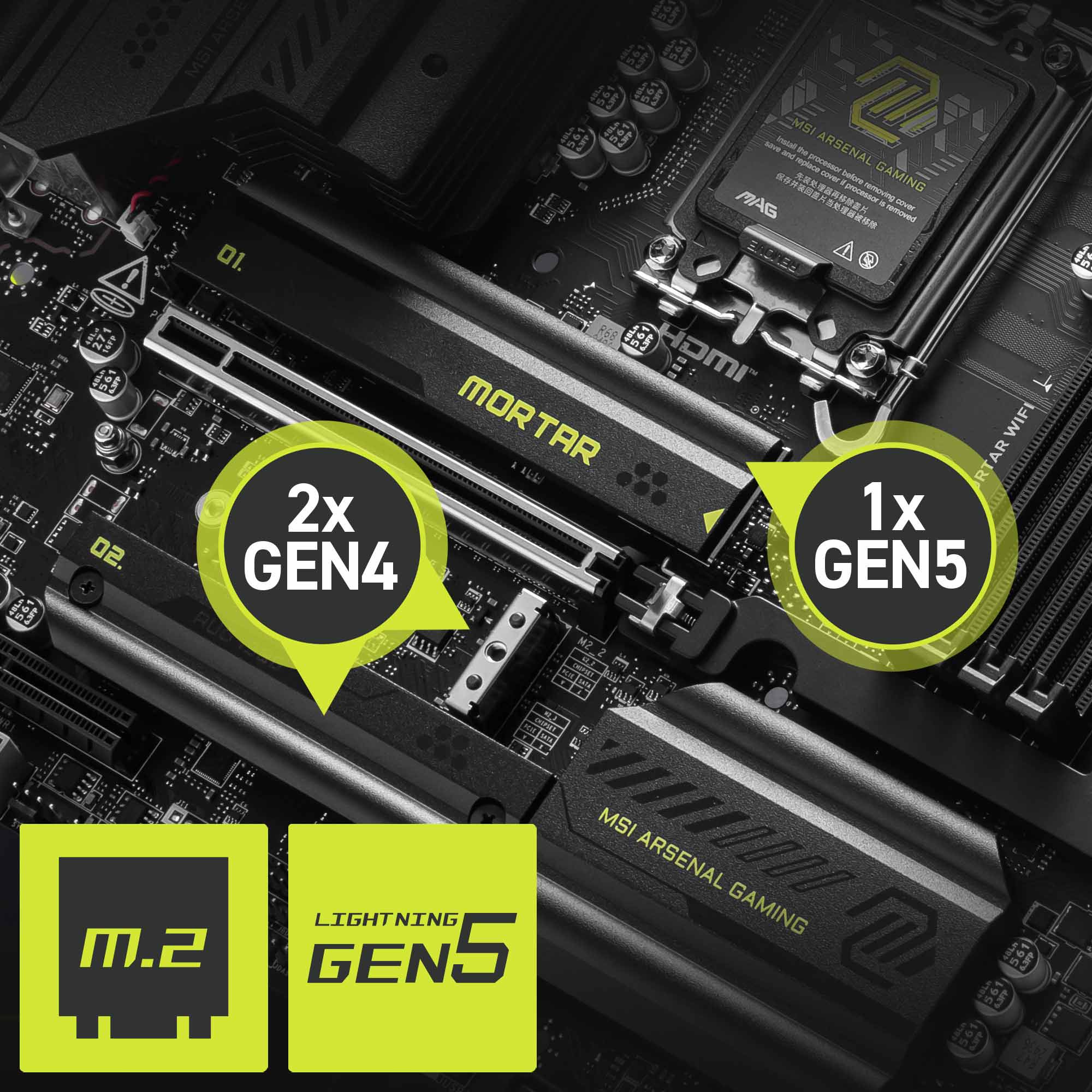 MSI MAG B860M MORTAR WIFI Motherboard