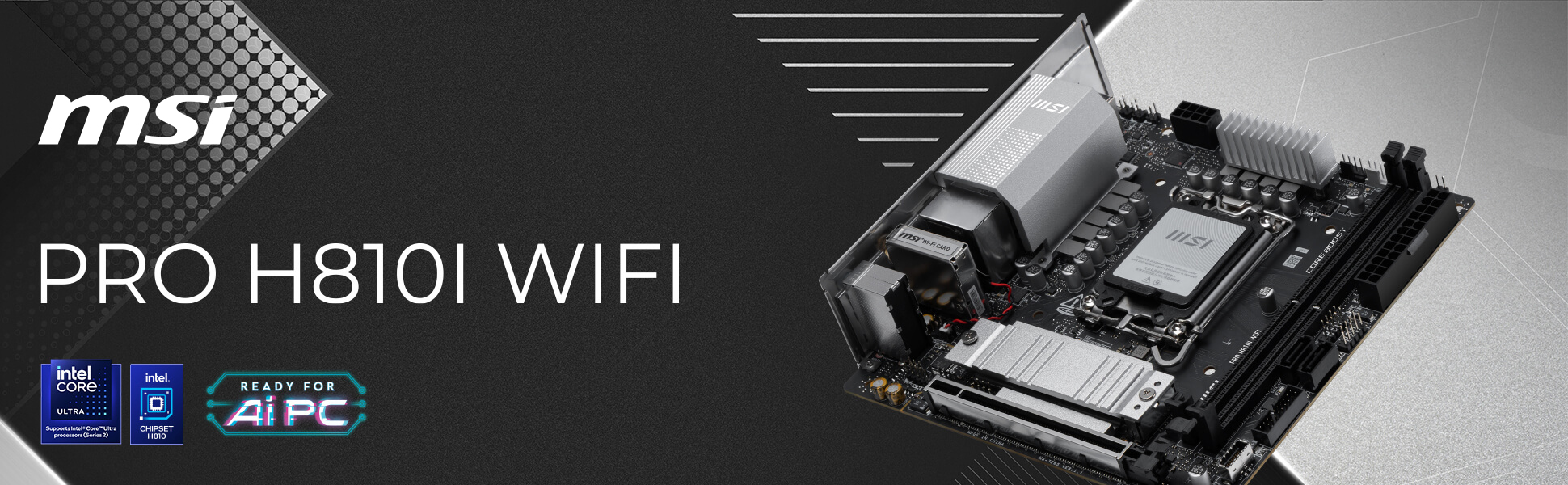 MSI PRO H810I WIFI MINI ITX LGA 1851 Motherboard
