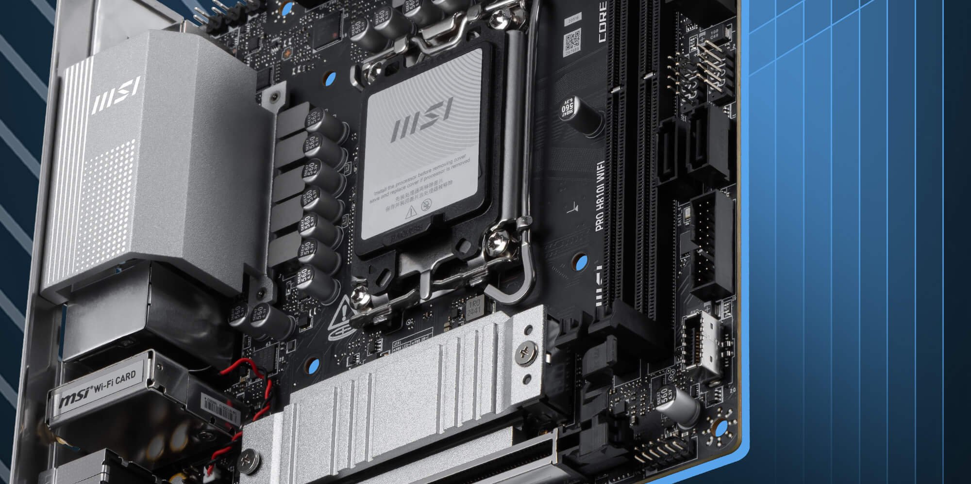 MSI PRO H810I WIFI MINI ITX LGA 1851 Motherboard