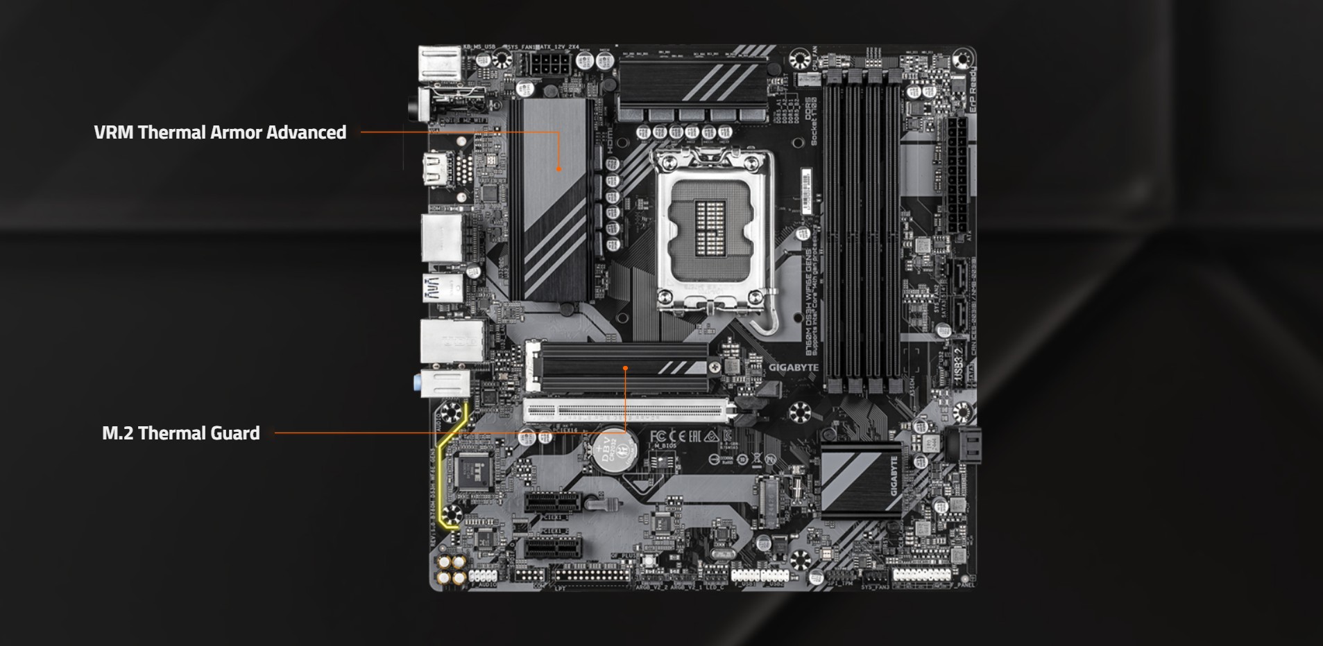 GIGABYTE B760M DS3H WIFI6E GEN5 Motherboard