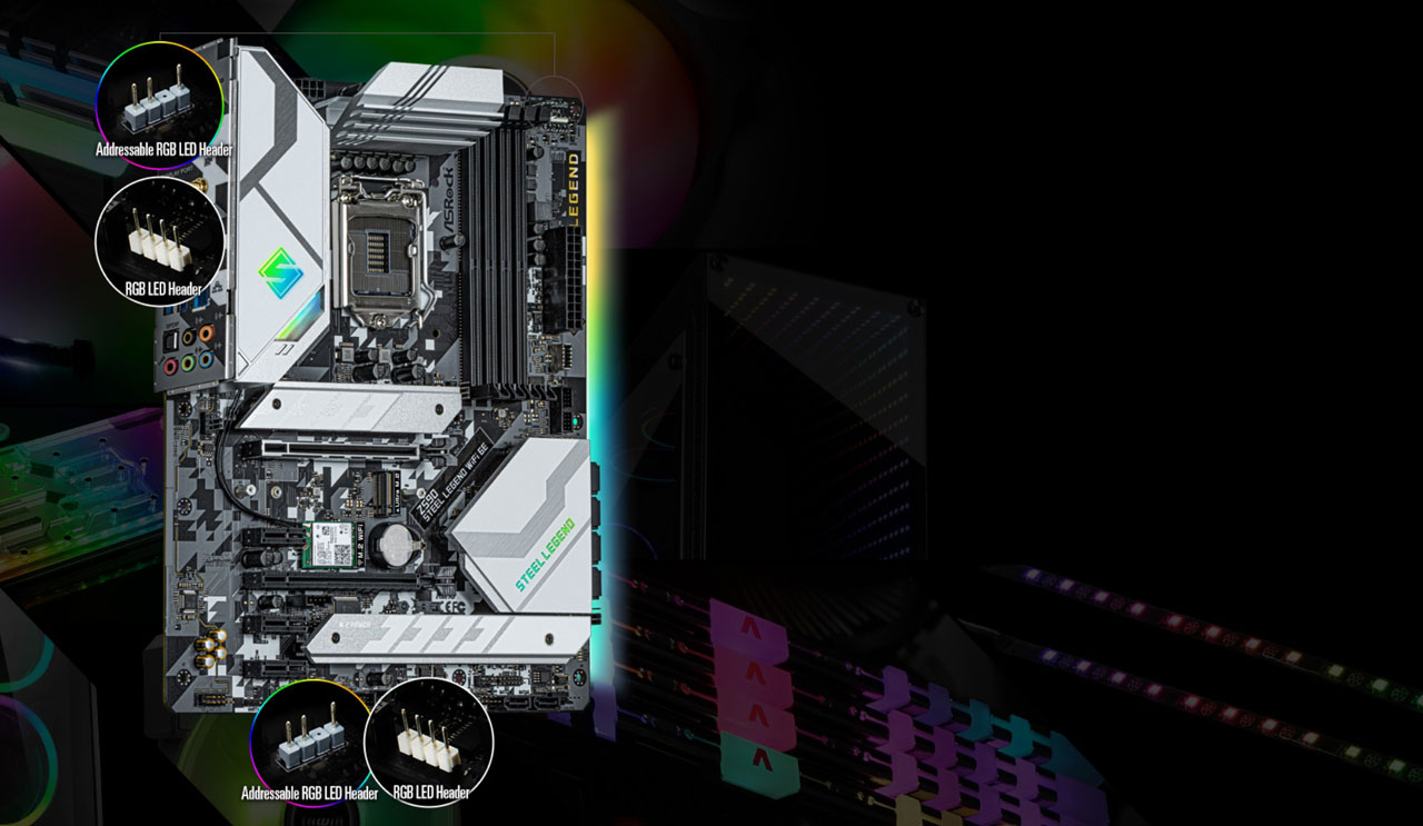 ASRock Z590 Steel Legend WiFi 6E LGA 1200 ATX Intel Motherboard 