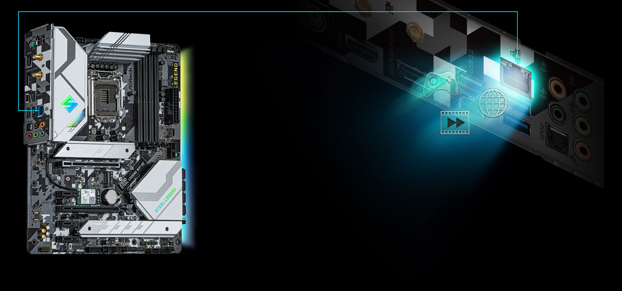 ASRock Z590 Steel Legend WiFi 6E LGA 1200 ATX Intel Motherboard 