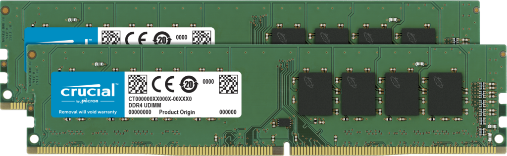 DIMM 2400 Kit MHz Memory PC 8GB) RAM 16GB Crucial 288-pin DDR4 CT2K8G4DFS824A (2x