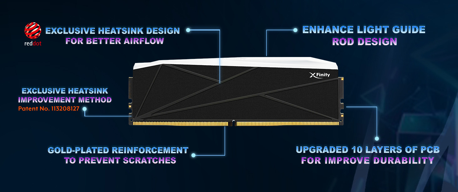 V-Color DDR5 SCC 2+2 KIT Manta XFinity Desktop Memory