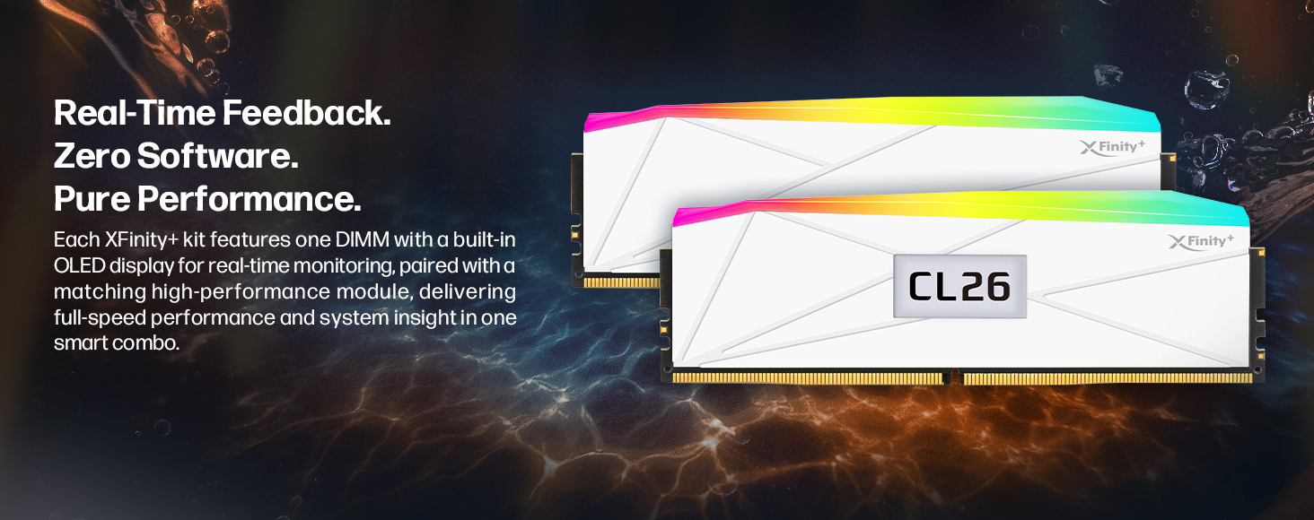 V-COLOR OLED XFinity+ DDR5 RGB Gaming Desktop Memory