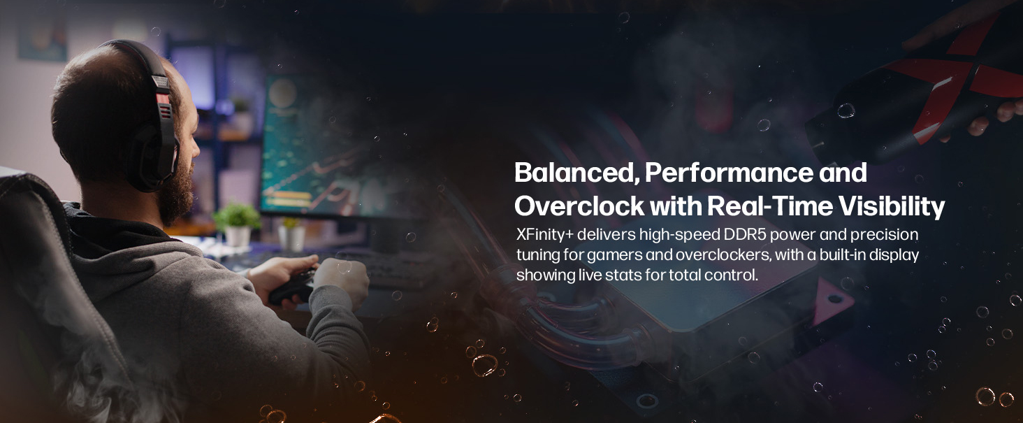 V-COLOR OLED XFinity+ DDR5 RGB Gaming Desktop Memory