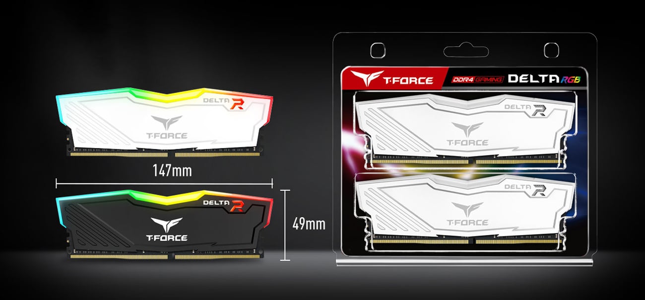 TEAMGROUP T-Force Delta RGB 32GB DDR4 3200MHz Blanc