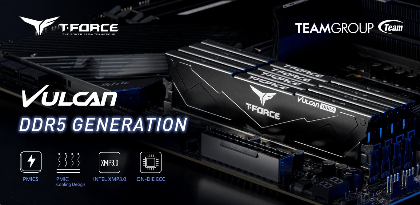 Hero image of TeamGroup T-Force Vulcan Memory'