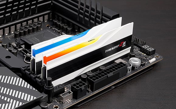 G.SKILL Trident Z5 RGB Series (Intel XMP 3.0) DDR5 RAM 32GB (2x16GB)  6000MT/s CL36-36-36-96 1.35V Desktop Computer Memory UDIMM - Matte Black