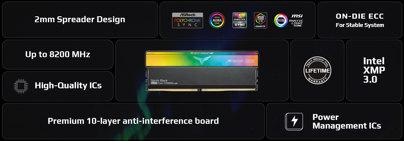 Team Group XTREEM ARGB DDR5 Memory