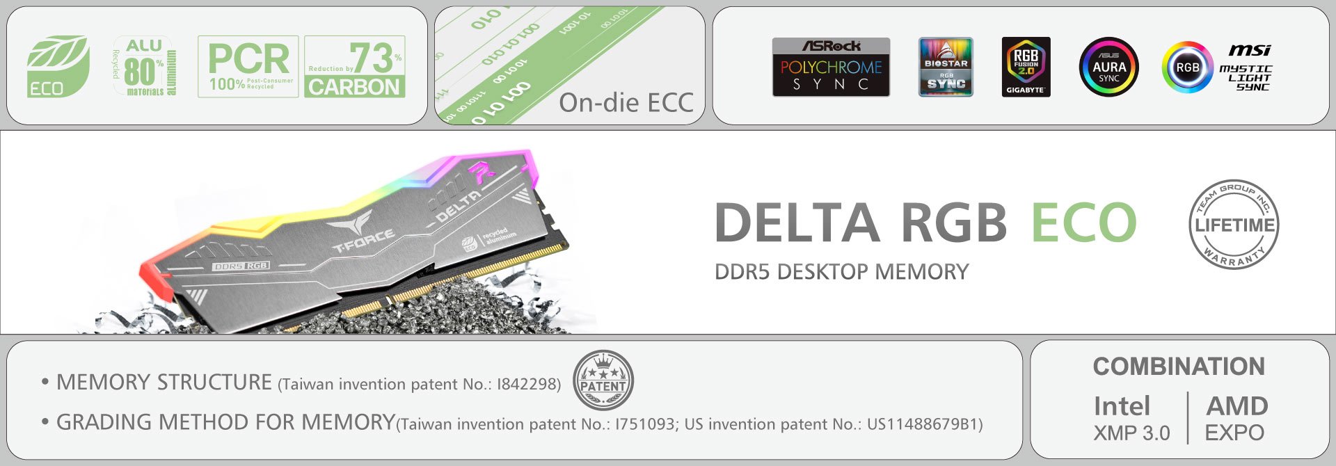 Team T-Force Delta ECO Desktop Memory