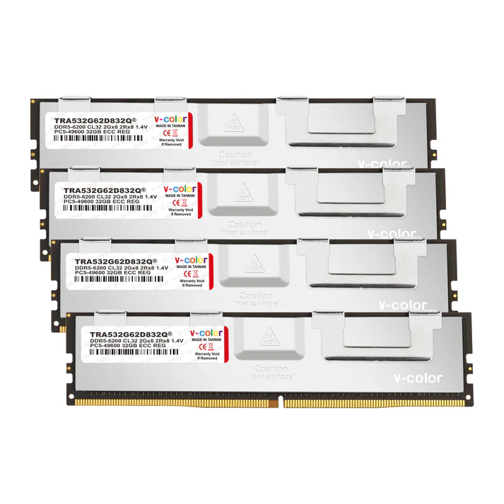 V-COLOR DDR5 OC R-DIMM Memory Ram for TRX50 Workstation